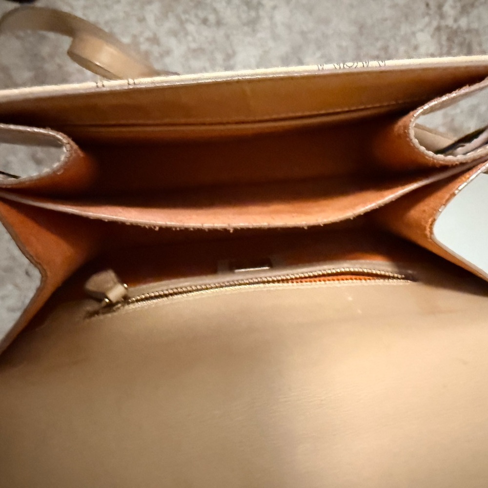 MCM Beige Visetos Patterned Leather Crossbody Bag - Picture 9 of 12